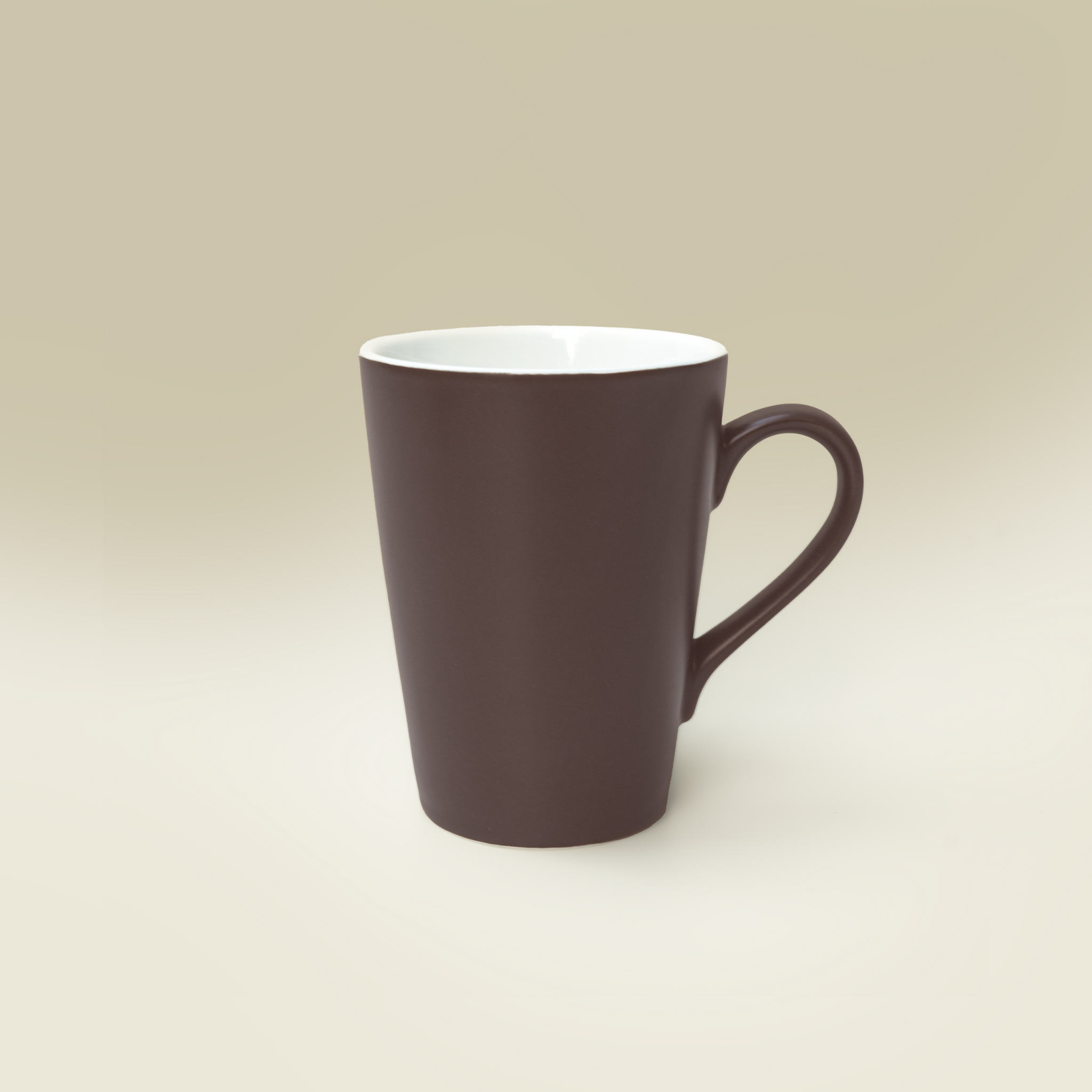 mug3 TAN タン ビスチェ BLK Cast Tan Coffee Mugs 12oz Set of 6 + Reviews | CB2