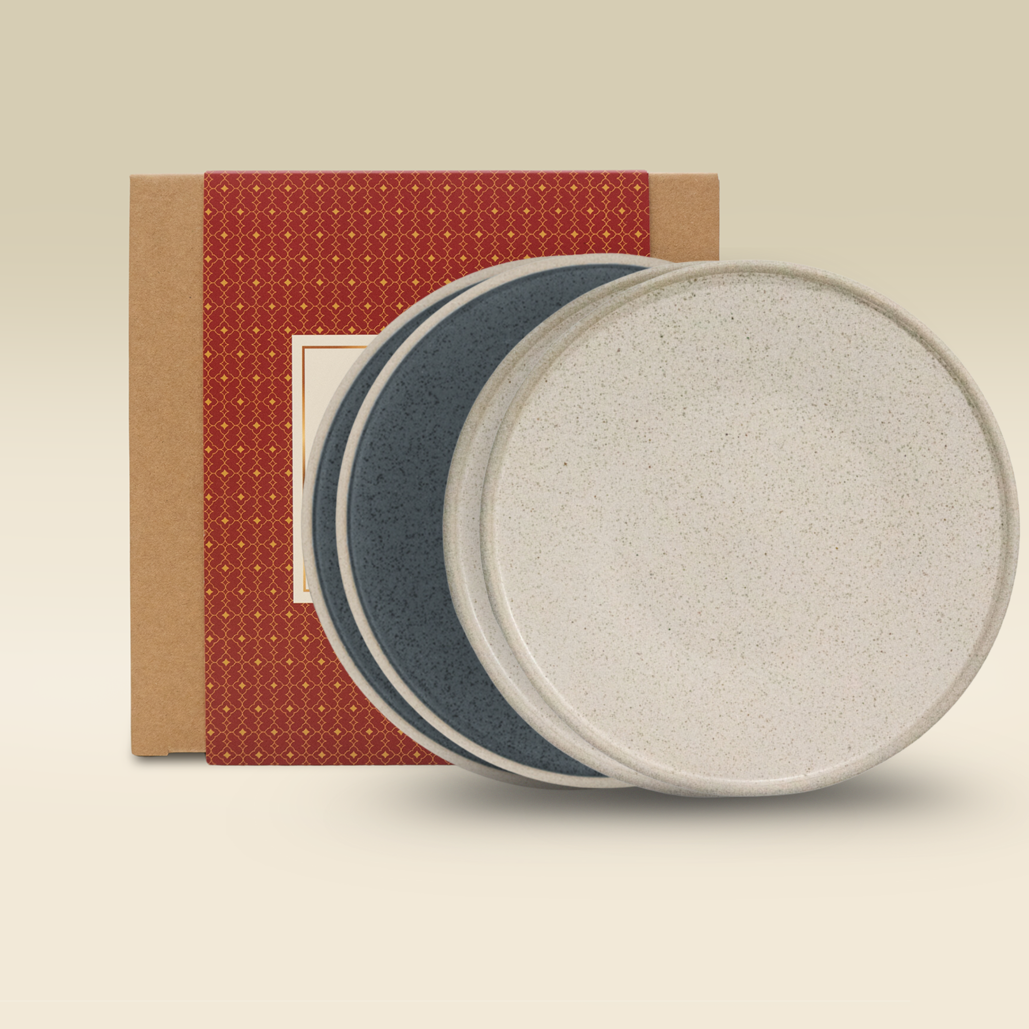 Night & Day 4 Piece Plate Set