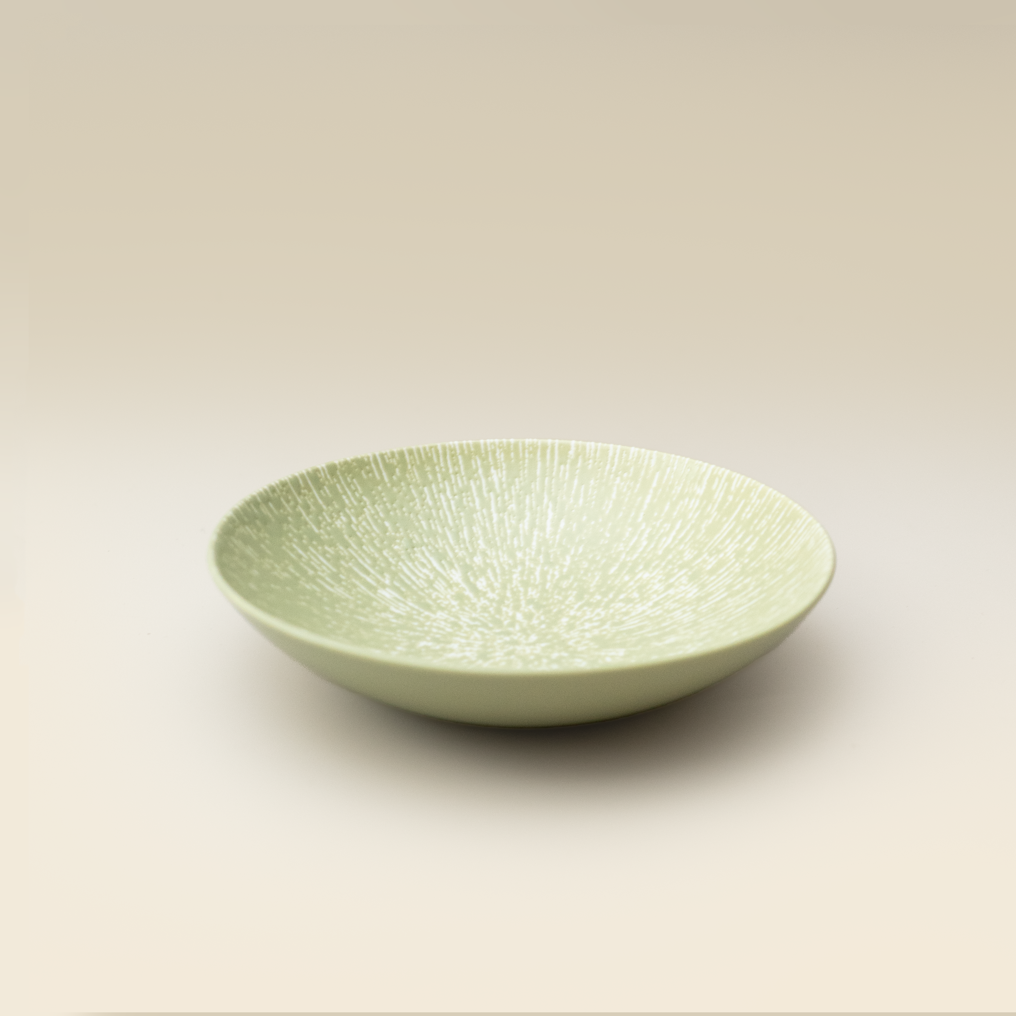 Linea Low Bowl 18cm – Light Green porcelain bowl
