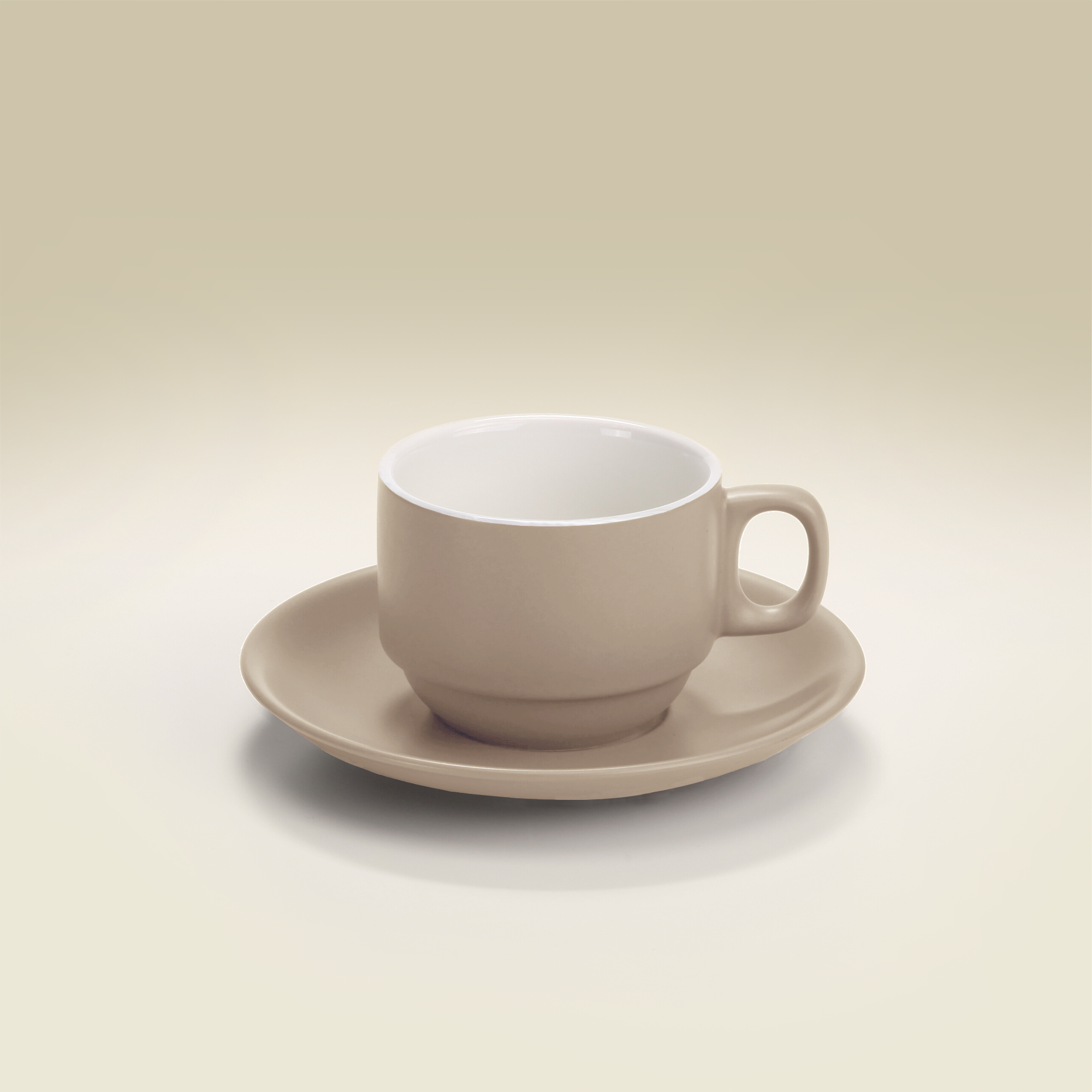 De Terra - Stackable Cappuccino Cup & Saucer 200ml