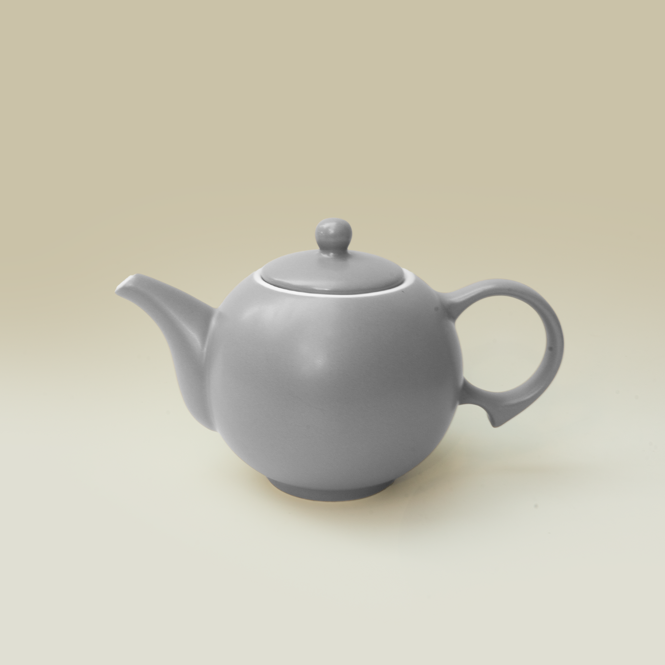 light grey teapot