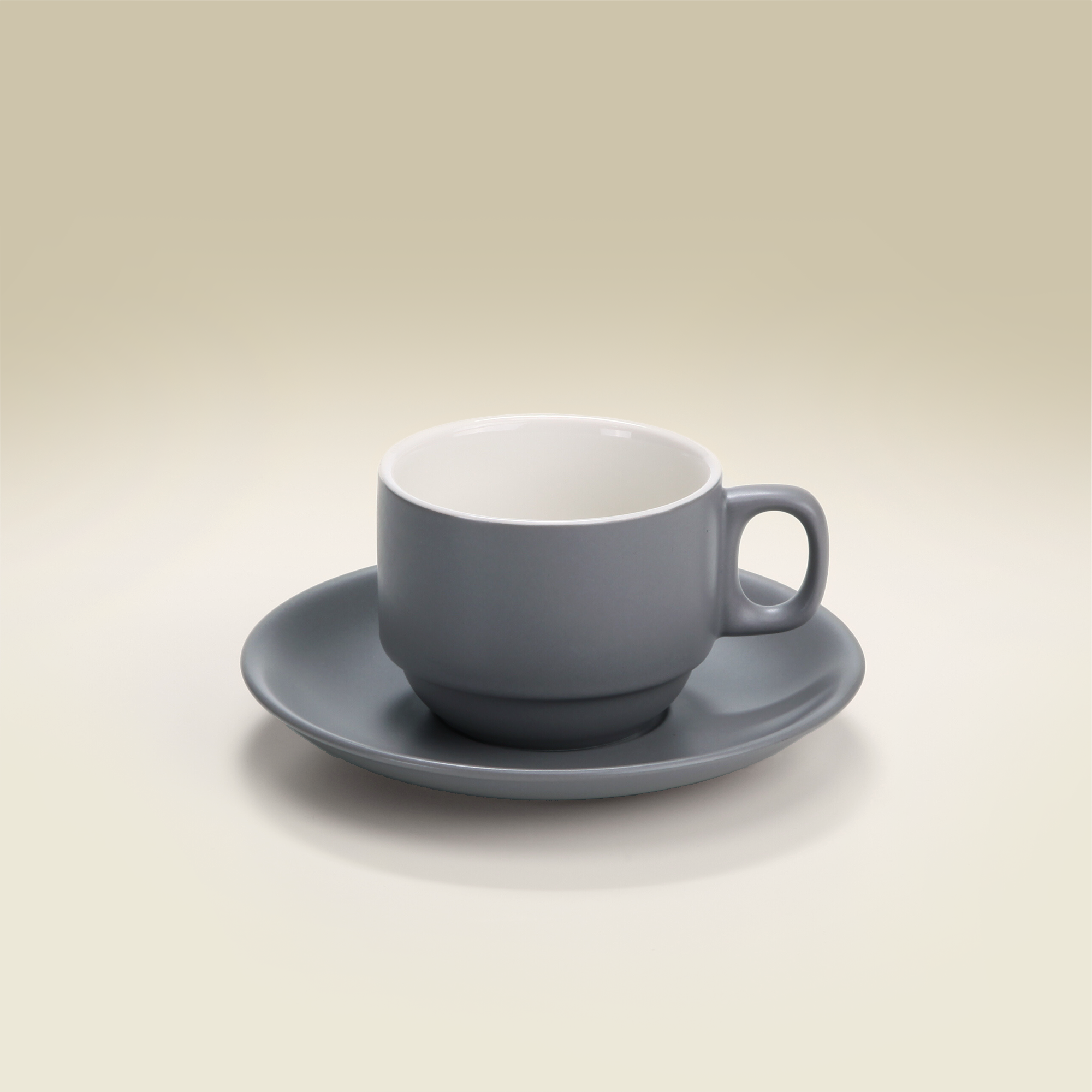 De Terra - Stackable Cappuccino Cup & Saucer 200ml